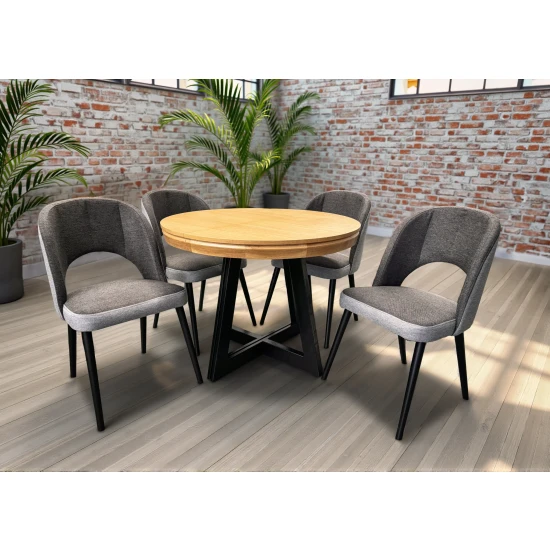 Stół Loft IV + 4 krzesła KW112