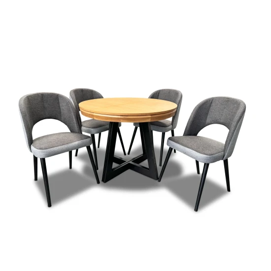 Stół Loft IV + 4 krzesła KW112