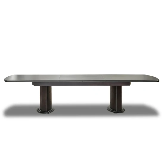 Stół Dalia orzech 250/100 + 2 x 50 cm + 8 krzeseł K95