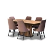 Stół Lamel 180/90 +2x40 + 6 krzeseł Olo