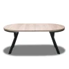 Stół Loft Dąb Artisan Fi 100 + 2 x 50 cm wkładki + 4 krzesła Kw110