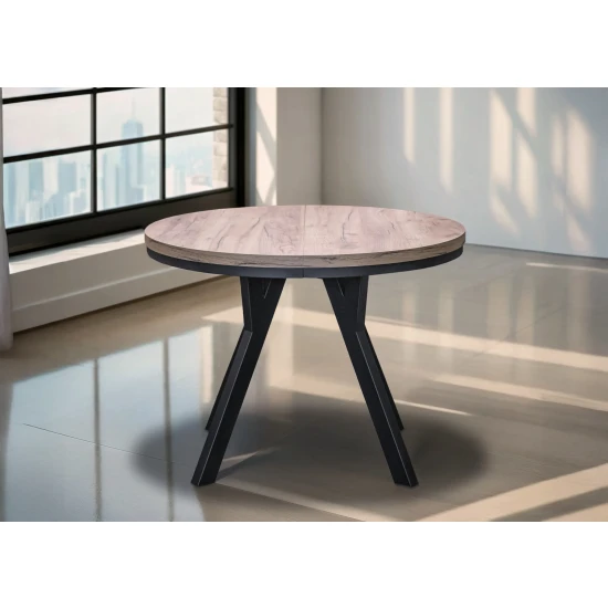 Stół Loft Dąb Artisan Fi 100 + 2 x 50 cm wkładki