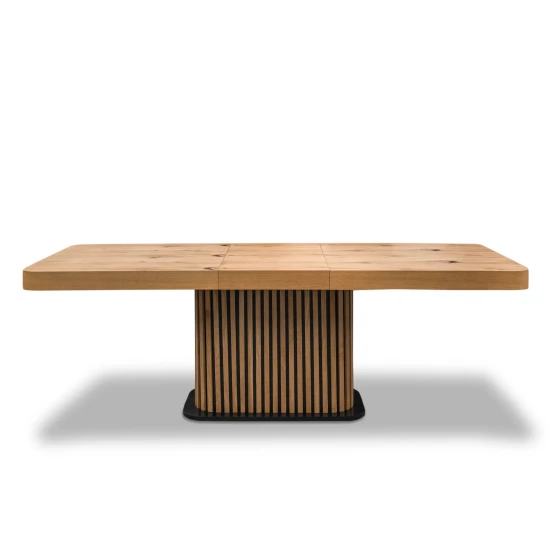 Stół Lamel 180/90 +2x40 + 6 krzeseł KW110 tkanina