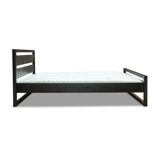 Łóżko metalowe Karmel wzór heban 140×200 cm