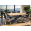 Stół Loft Top 160/90 + 2 x 40 cm + 6 Krzeseł KW110
