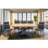 Stół Loft Top 160/90 + 2 x 40 cm + 6 Krzeseł KW110