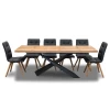 Stół Loft Top 160/90 + 2 x 40 cm + 6 Krzeseł KW110