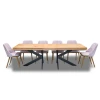 Stół Loft P2 400 cm rozkładany 100×200 + 4×50 cm + 6 krzeseł Tokyo