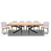 Stół Loft P2 400 cm rozkładany 100×200 + 4×50 cm + 6 krzeseł Tokyo