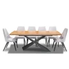 Stół Loft Top 160/90 + 2 x 40 cm + 6 Krzeseł Olo