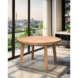 Stół Dębowy P3 fi 120 Rozkładany do 220 cm - Masywny, Elegancki