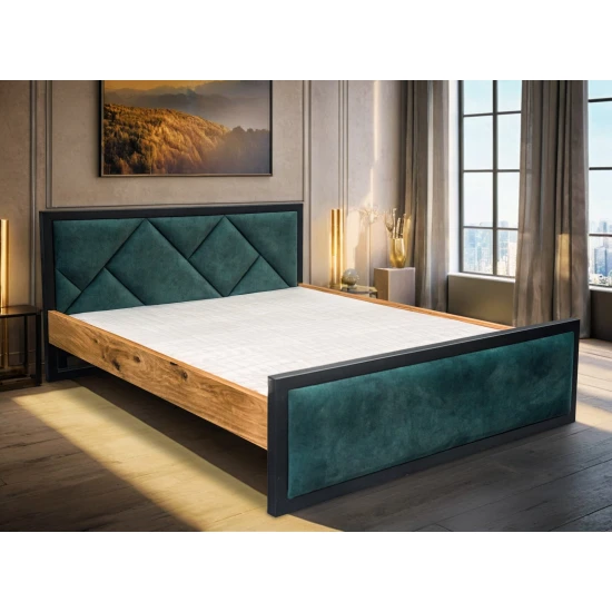 Łóżko Karmel III styl loft 140/200 cm