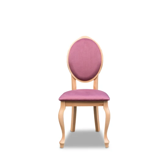 Krzesło WERA - profilowane nogi/ okrągłe oparcie, styl Art Deco