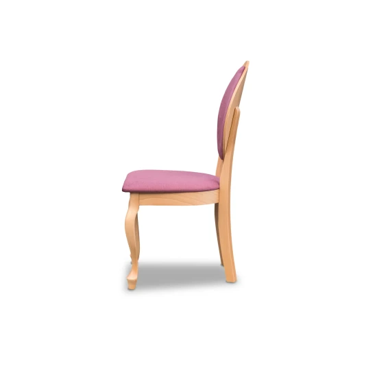 Krzesło WERA - profilowane nogi/ okrągłe oparcie, styl Art Deco