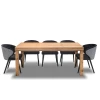 Stół Wasyl Loft 200/100 + 2 x 50 cm + 6 Krzeseł Pepitka Duo
