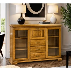 Komoda, komoda do sypialni, komoda do salonu, biblioteczka CLASSIC 2D3S1B II szer. 165 cm