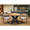 Stół loft x fi 100 + 2×50 + 4 Krzesła X1
