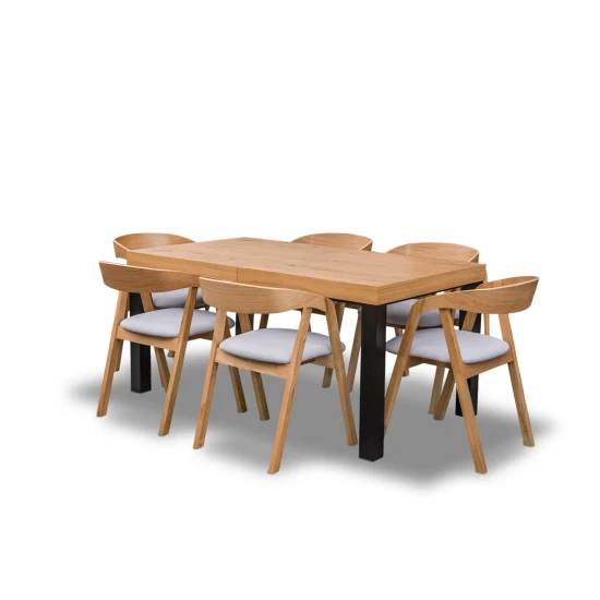 Stół Kuba 160/90 + 2 wkładki po 40 cm + 4x krzesła X1