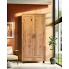 Szafa Karmel 90 cm lite drewno + elementy fornirowane