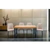 Stół rozkładany 160/90 + 40 cm SJ51 loft + 6 Krzeseł OLO