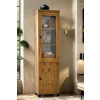 Witryna Karmel 55 cm lite drewno + elementy fornirowane