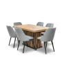 Stół Lamel rozkładany 160/90 +2×40 cm + 4 Krzesła Tokyo