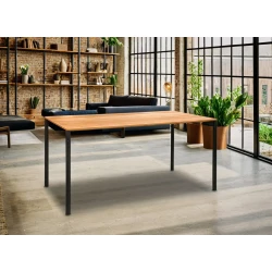 Stół Edge nierozkładany drewno dębowe 160x90 cm