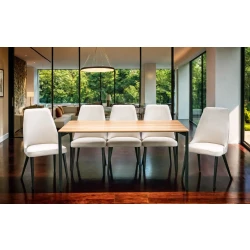 Stół EDGE nierozkładany 160×90 cm + 4 Krzesła OLO