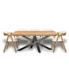 Stół XENO Rozkładany 160/90 + 2×40 + 6 Krzeseł X1