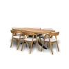 Stół XENO Rozkładany 160/90 + 2×40 + 6 Krzeseł X1