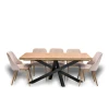 Stół XENO Rozkładany 160/90 + 2×40 + 6 Krzeseł Tokyo
