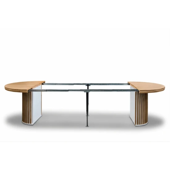 Stół LOFT O Fi 130 cm, rozkładany, wkładka 3x60cm