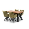 Stół Loft P1 150/100 +4×50 cm + 4 Krzesła Ivona